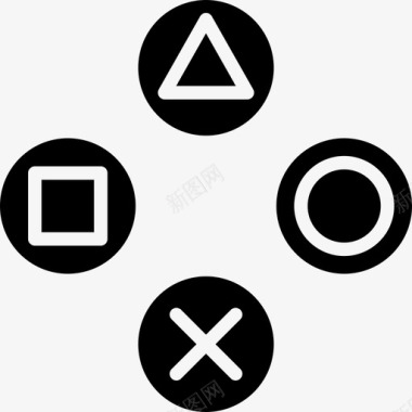 索尼Ps游戏按钮工具和用具视频游戏图标图标