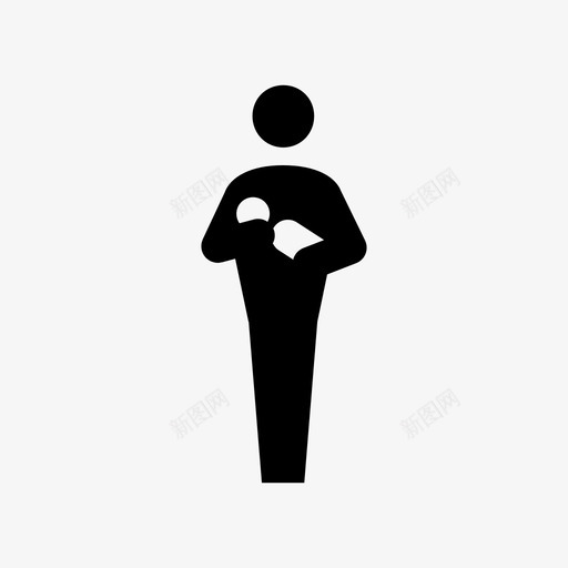 父亲和婴儿父母男子图标svg_新图网 https://ixintu.com 儿童 婴儿 年轻 成人 携带 照顾 父亲和婴儿 父母 男子