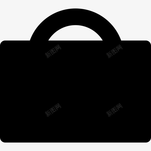 黑色的手提箱形状形状酷图标svg_新图网 https://ixintu.com 形状 酷图标 黑色的手提箱形状