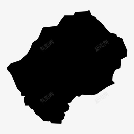 莱索托塞索托语南非图标svg_新图网 https://ixintu.com 世界地图字形 位置 内陆 南非 国家 地图 塞索托语 导航 艾滋病死亡 莱索托 高海拔