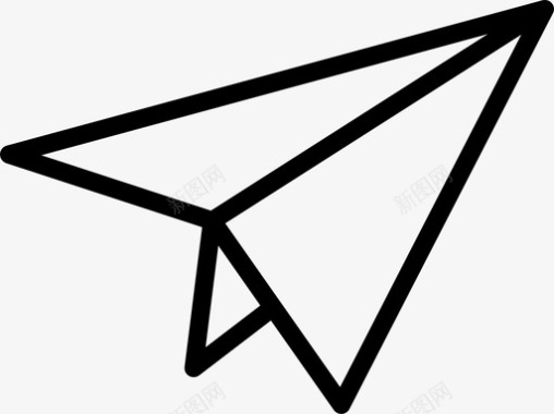 纸飞机符号发送图标图标