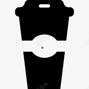 苏打水或咖啡杯食品饮料套装图标图标