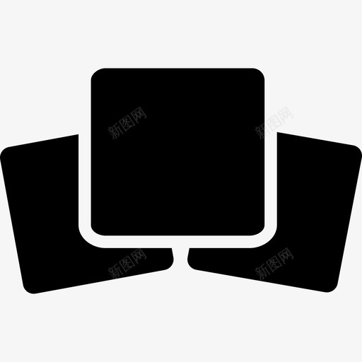 三个黑色方块形状酷图标svg_新图网 https://ixintu.com 三个黑色方块 形状 酷图标