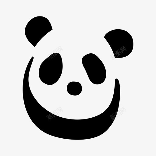 熊猫动物熊图标svg_新图网 https://ixintu.com 世界自然基金会 动物 动物园 拥抱 熊 熊猫 禅 野生