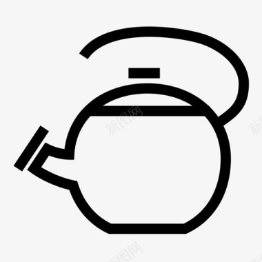 水壶煮沸加热图标图标