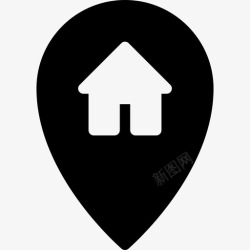 送货地址家庭住址送货地址门牌号图标高清图片