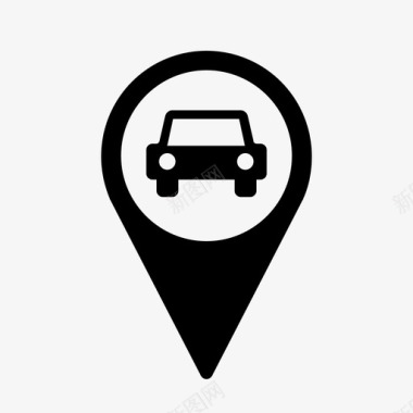 地图标记图标车辆经销商租车图标