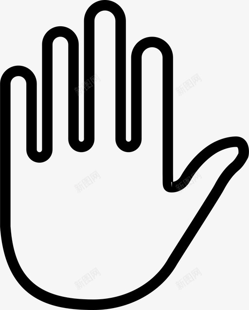 手符号标志图标svg_新图网 https://ixintu.com 人 手 手指 手掌 按钮 挥手 摇动 标志 砸碎图标基本轮廓 符号 隐私