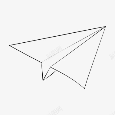 纸飞机玩具投掷图标图标