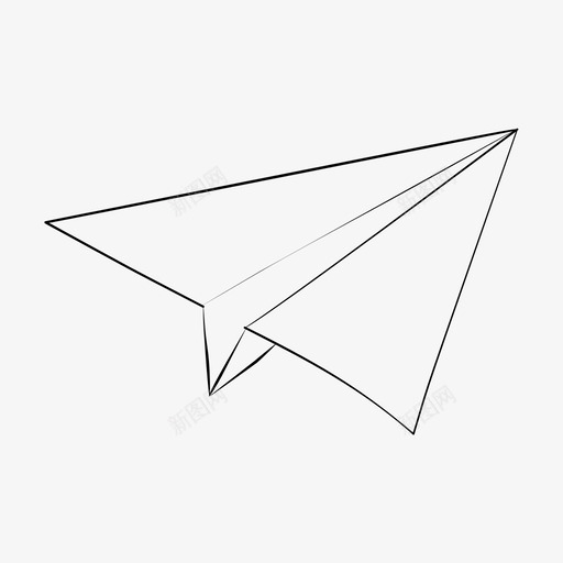 纸飞机玩具投掷图标svg_新图网 https://ixintu.com 乐趣 异想天开 手绘 投掷 玩具 纸飞机 飞行
