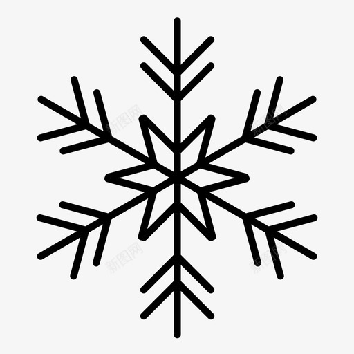 雪花斑点冰图标svg_新图网 https://ixintu.com 冬天 冰 冰冻 冰雹 圣诞节 寒冷 斑点 水晶 雪花 霜冻