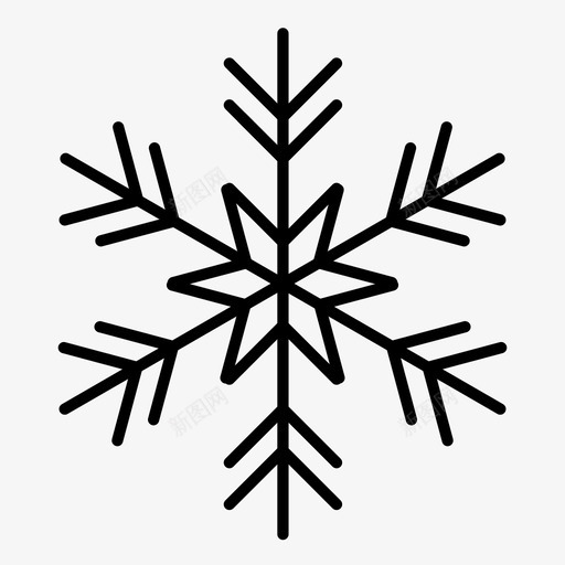雪花斑点冰图标svg_新图网 https://ixintu.com 冬天 冰 冰冻 冰雹 圣诞节 寒冷 斑点 水晶 雪花 霜冻
