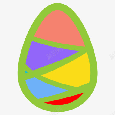复活节彩蛋假日乐趣图标图标