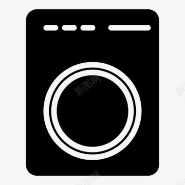 洗衣机圆机好洗图标图标