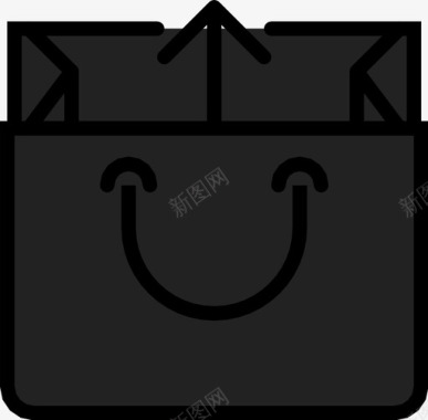 购物袋取回物品图标图标