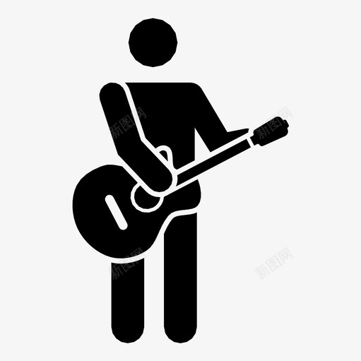 吉他手演奏乐器图标svg_新图网 https://ixintu.com 乐器 乐趣 乐队 人 吉他手 娱乐 摇滚 演奏 艺术家