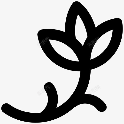 花卉和开发大胆的线条图标svg_新图网 https://ixintu.com 花卉设计 设计和开发大胆的线条图标