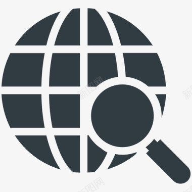 全球搜索搜索引擎优化和互联网营销酷标图标图标