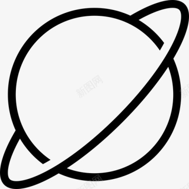 土星天文学气体图标图标