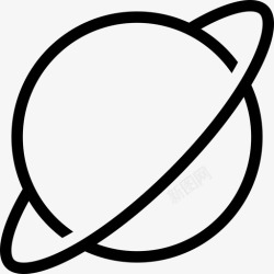 太空光环土星天文学气体图标高清图片