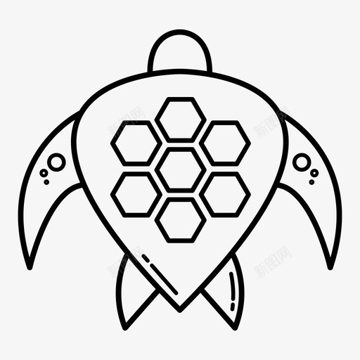 海龟鳍鳃图标svg_新图网 https://ixintu.com 海洋 海洋生物 海龟 游泳 鳃 鳍