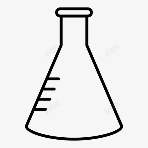 烧瓶配件实验图标svg_新图网 https://ixintu.com 基本图标集 实验 实验室 支架 测量瓶 烧瓶 科学 配件