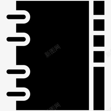 笔记本速记本戒指图标图标