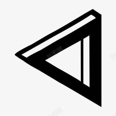 三角形三维锐利图标图标