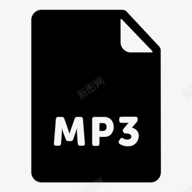 mp3文件有损压缩音乐图标图标