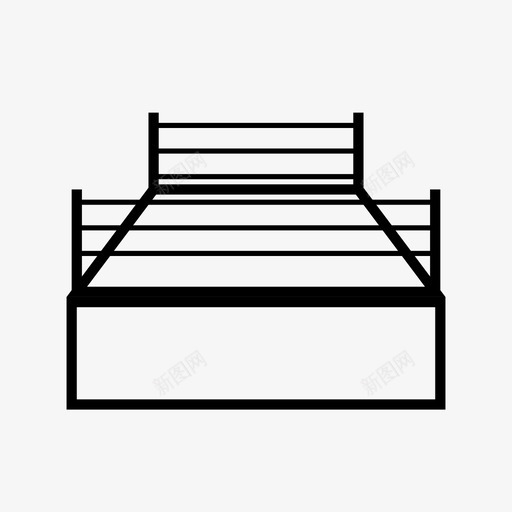 床卧室毯子图标svg_新图网 https://ixintu.com 卧室 床 担架 旅馆 毯子 睡眠 舒适