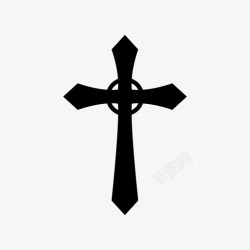 基督教吊坠十字架吊坠耶稣图标高清图片