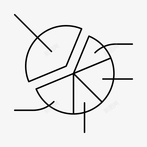 饼图分析图表图标svg_新图网 https://ixintu.com 分析 图表 工作 统计 铅笔 饼图