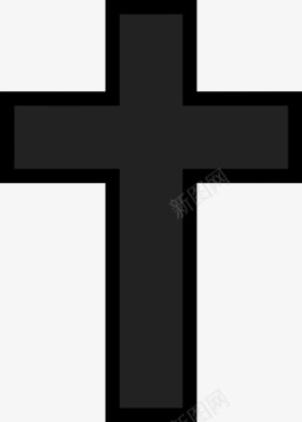 天主教十字架基督教信仰图标图标