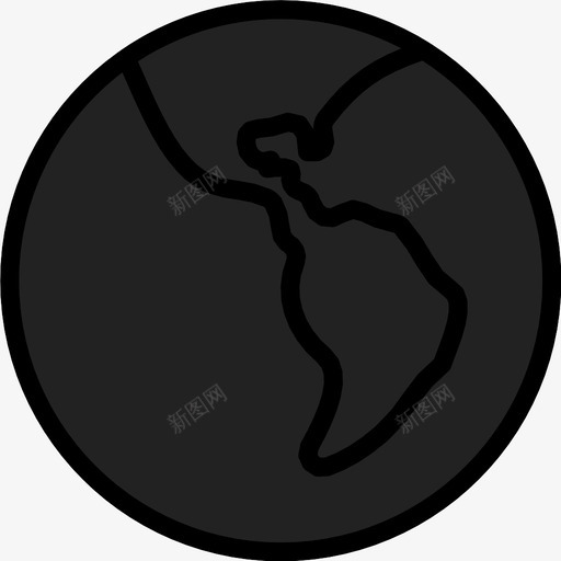 世界大陆地球图标svg_新图网 https://ixintu.com 世界 南美洲 地图 地球 大陆 广域 网络