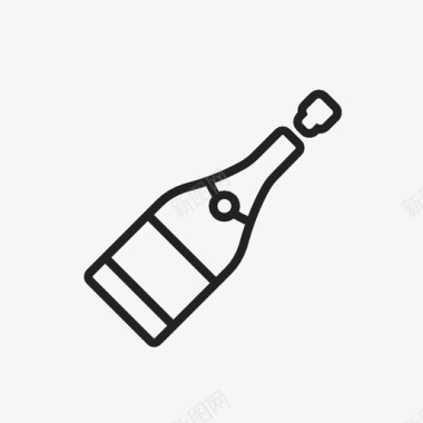 香槟葡萄酒吐司图标图标