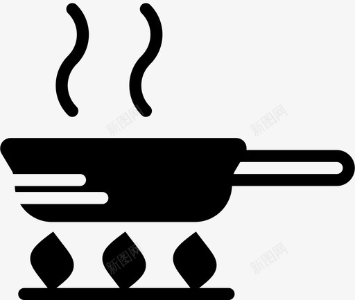 煎锅油脂美食图标svg_新图网 https://ixintu.com 吃 油脂 烹饪 烹饪固体 煎锅 美食 表面 食物 鸡蛋