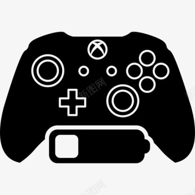 XboxOne游戏控制低电池状态工具和用具图标图标