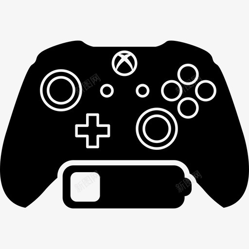 XboxOne游戏控制低电池状态工具和用具图标svg_新图网 https://ixintu.com XboxOne游戏控制 低电池状态 工具和用具 视频游戏