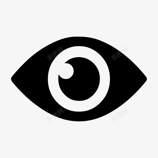 眼睛艺术身体部位图标svg_新图网 https://ixintu.com 光学 材料 物体 眼睛 艺术 视觉 身体部位