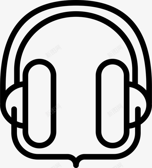 录音室耳机耳机耳罩图标svg_新图网 https://ixintu.com 个人声音 乐器 听众 录音室耳机 耳塞 耳机 耳罩 音乐剧 音乐大纲