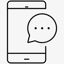 手机短信界面手机短信产品界面线图标高清图片