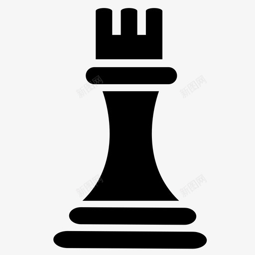 车城堡棋子图标svg_新图网 https://ixintu.com 关键玩家 城堡 棋子 游戏 直线移动 车 重要棋子