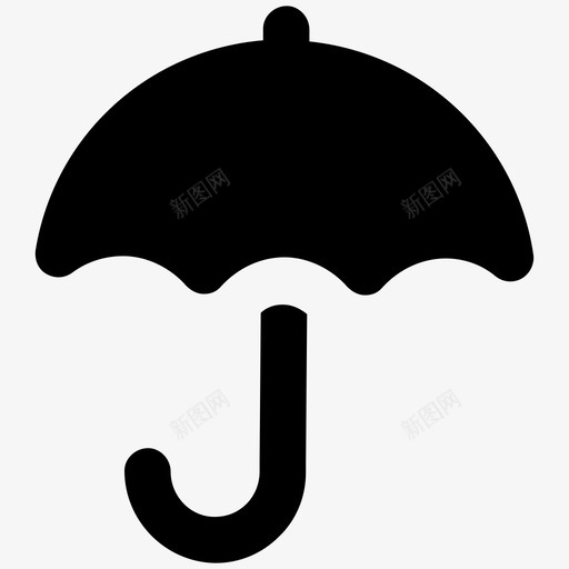 阳伞遮阳伞保护图标svg_新图网 https://ixintu.com 保护 保险概念 时尚大胆的固体图标 遮阳伞 阳伞