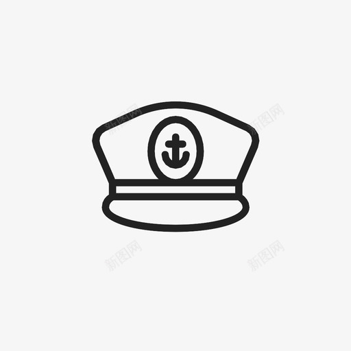 船长帽图标svg_新图网 https://ixintu.com 船长帽