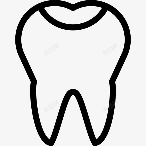 磨牙洞龋齿牙科图标svg_新图网 https://ixintu.com 医疗保健 医疗大纲 牙医 牙科 牙齿 磨牙洞 龋齿