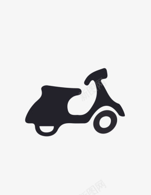 踏板车车辆轻便摩托车图标图标