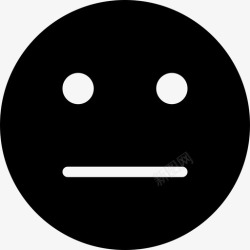 中间透明中性坚定表情图标高清图片