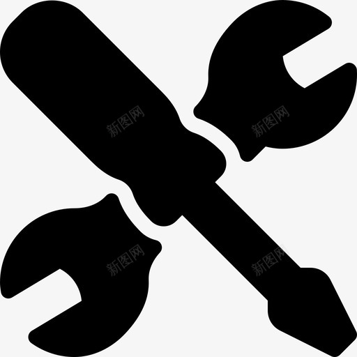 螺丝刀和扳手工具拧紧图标svg_新图网 https://ixintu.com 修复 创建 工具 扭转 拧紧 控制 螺丝刀和扳手 设置 设置实心图标 选项 配置