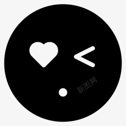 爱无言无言化身表情符号图标高清图片
