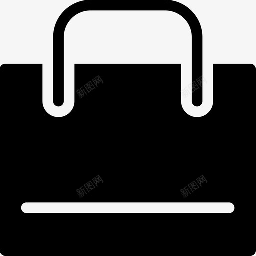 购物袋手提袋商品图标svg_新图网 https://ixintu.com 商品 带回家 手提袋 物品 购买的产品 购物实心图标 购物袋
